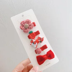 Horquillas decoradas con lazo para pelo de niña