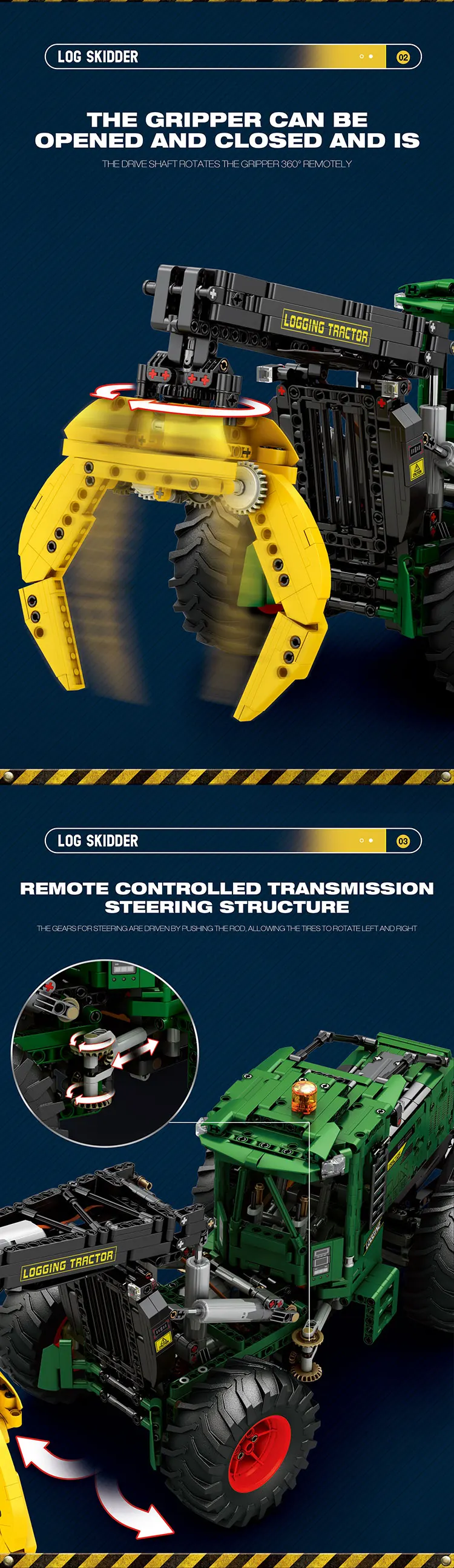 Detalles del tractor RC