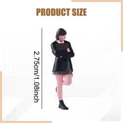 Figura miniatura pintada estudiante resina jardín hadas diorama
