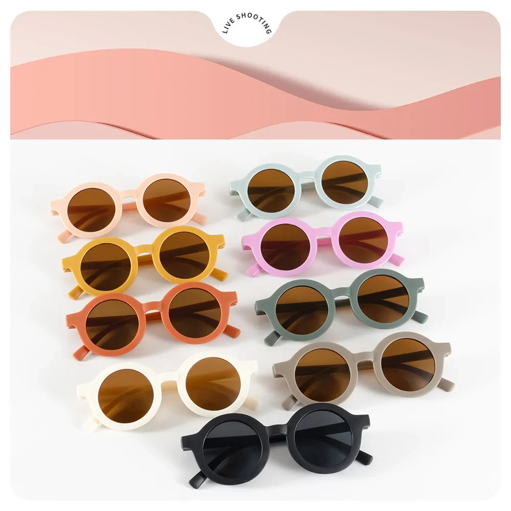 Gafas de sol redondas para niños con protección UV