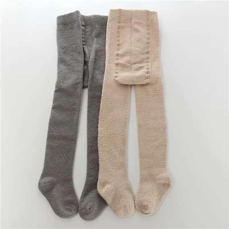 Medias de lana coral para bebé niña recién nacido – invierno cálido - imagen 2