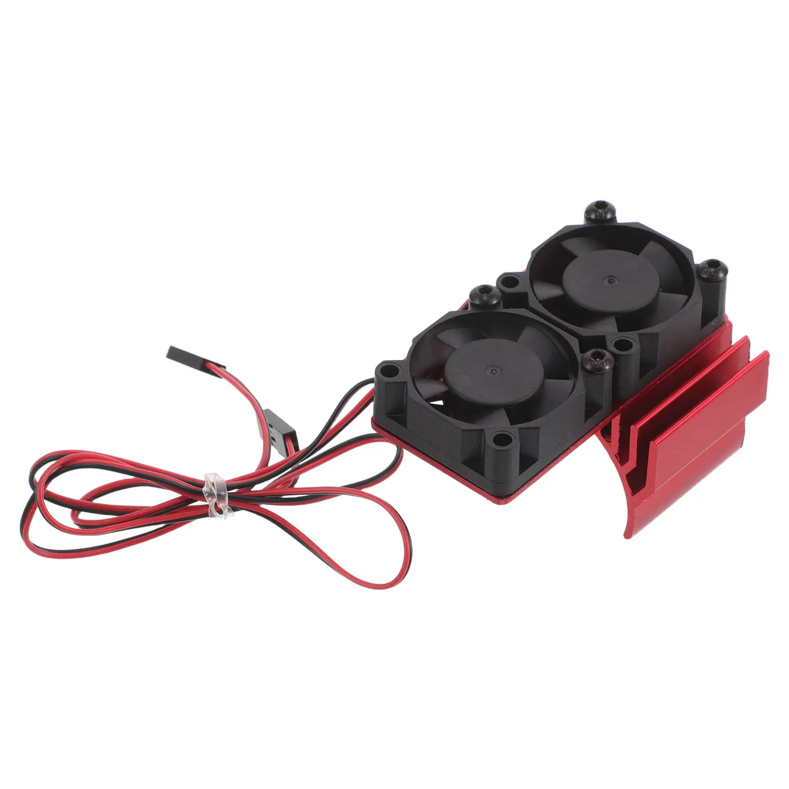 Disipador de calor para motor RC de aluminio con doble ventilador - imagen 2