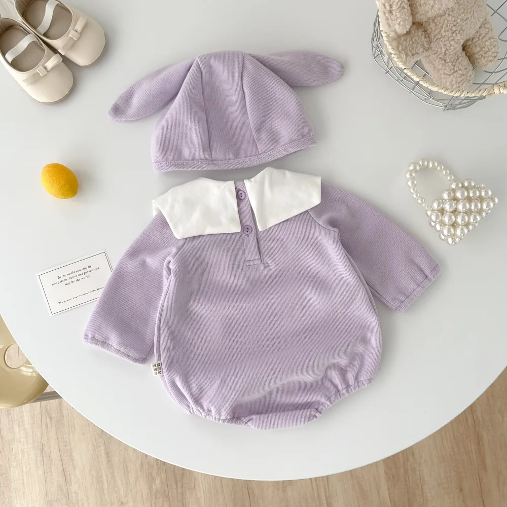 MILANCEL mono con cuello Peter Pan para niña – Bordado de tulipán - imagen 3