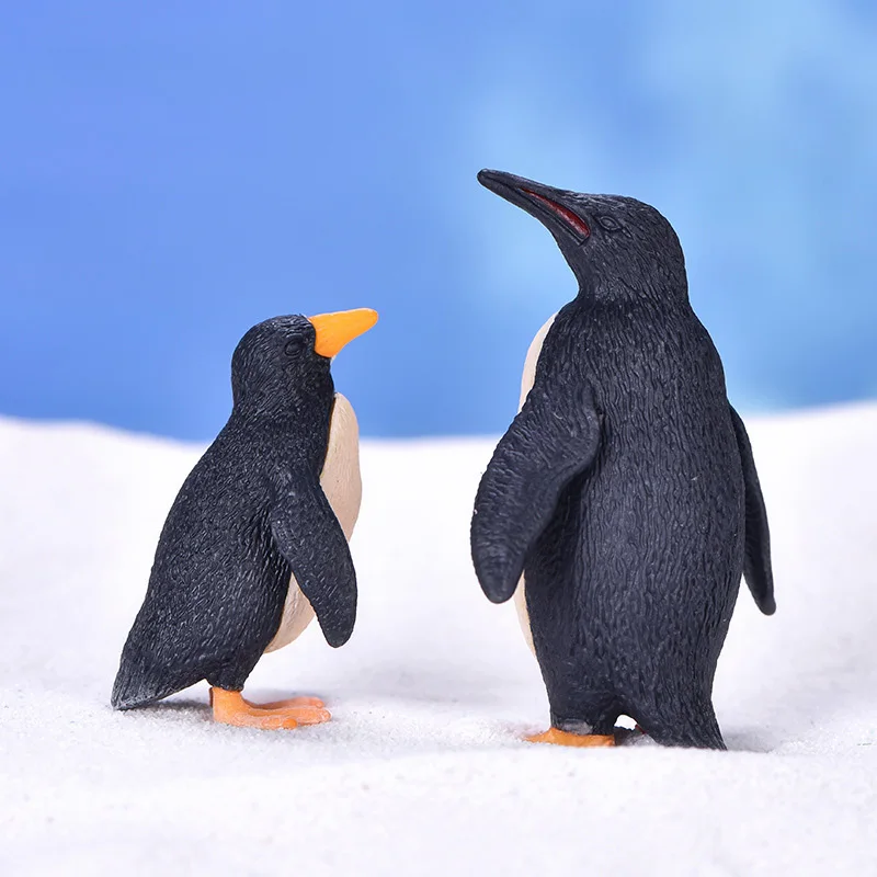 Figurita pingüino de Navidad pastel, estilo dibujos animados - imagen 2