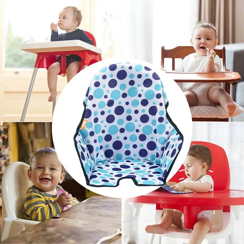 Cojín para silla alta con funda suave lavable y plegable - imagen 2