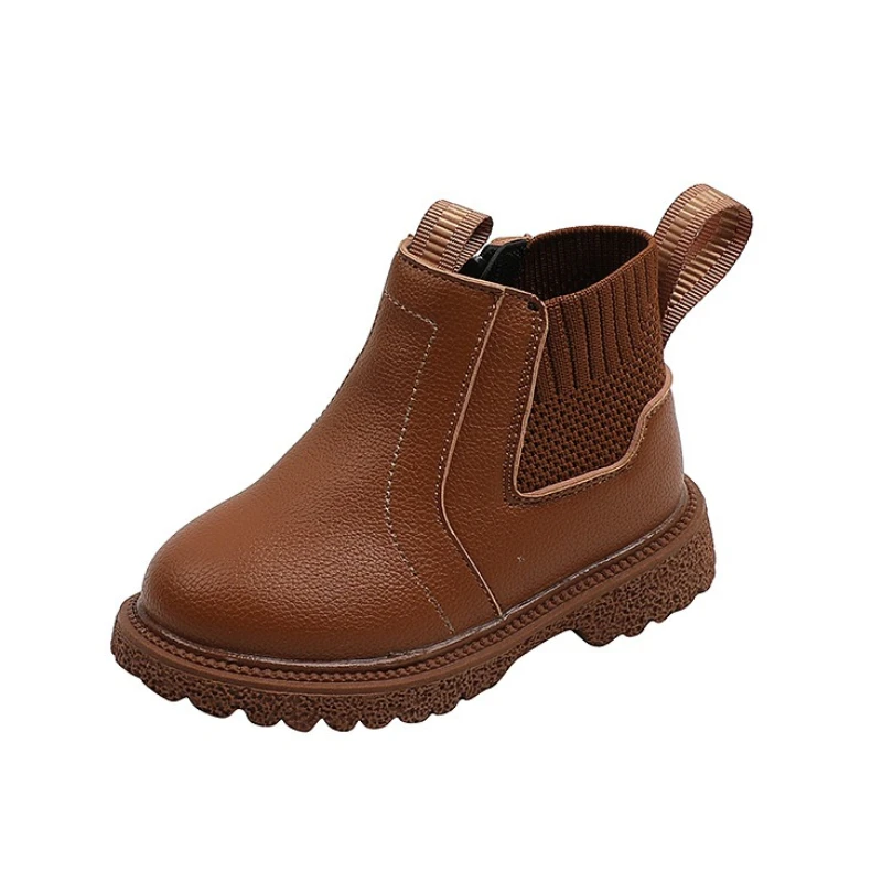 Botas antideslizantes cálidas de felpa para niña estilo británico - imagen 3