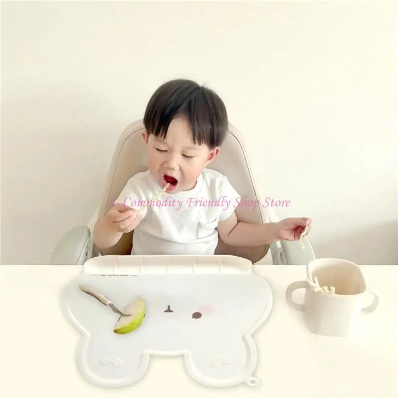 Mantel de silicona con bolsillo conejito para atrapar comida - imagen 5
