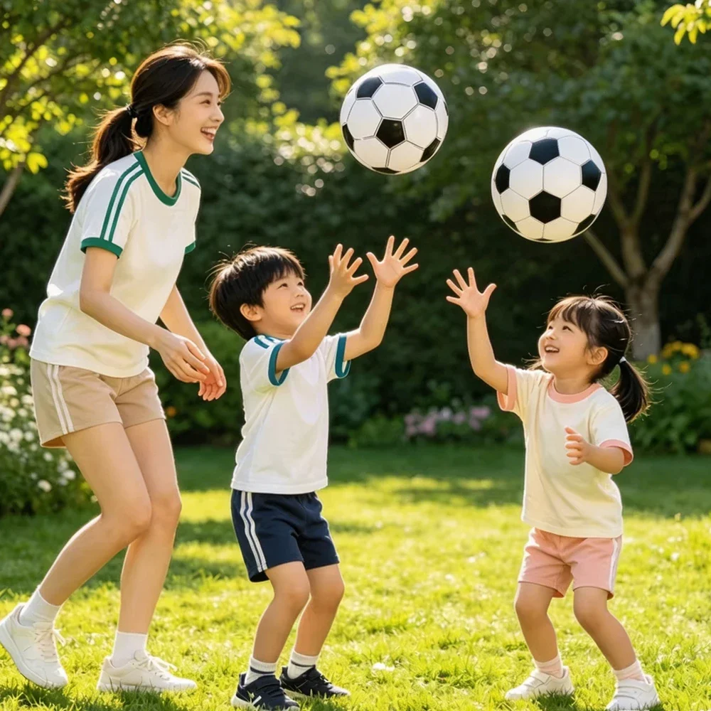 Balón de fútbol inflable de PVC para playa y piscina infantil