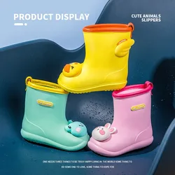 Botas de lluvia impermeables para niños – Antideslizantes con diseño animal