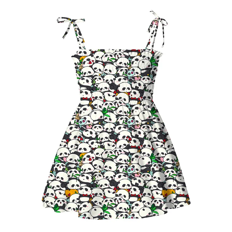 Vestido verano niña algodón – Estampado playero sin mangas - imagen 3