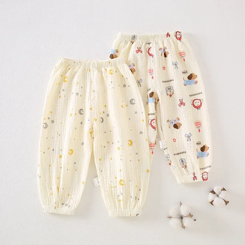 Pantalones de bebé de gasa de algodón repelentes de mosquitos - imagen 3