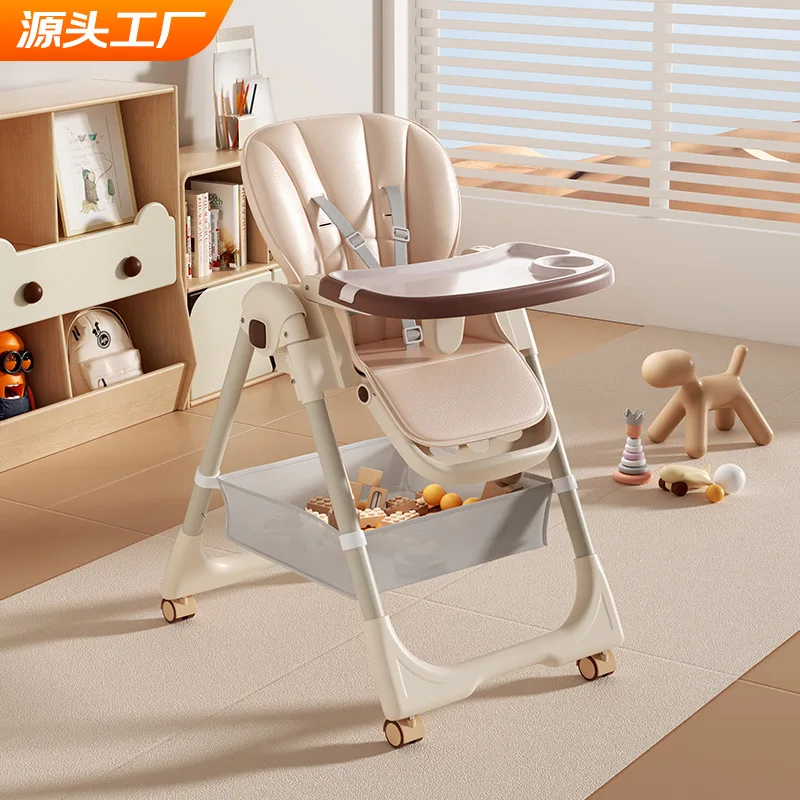Silla alta bebé plegable para comedor multifuncional - imagen 3