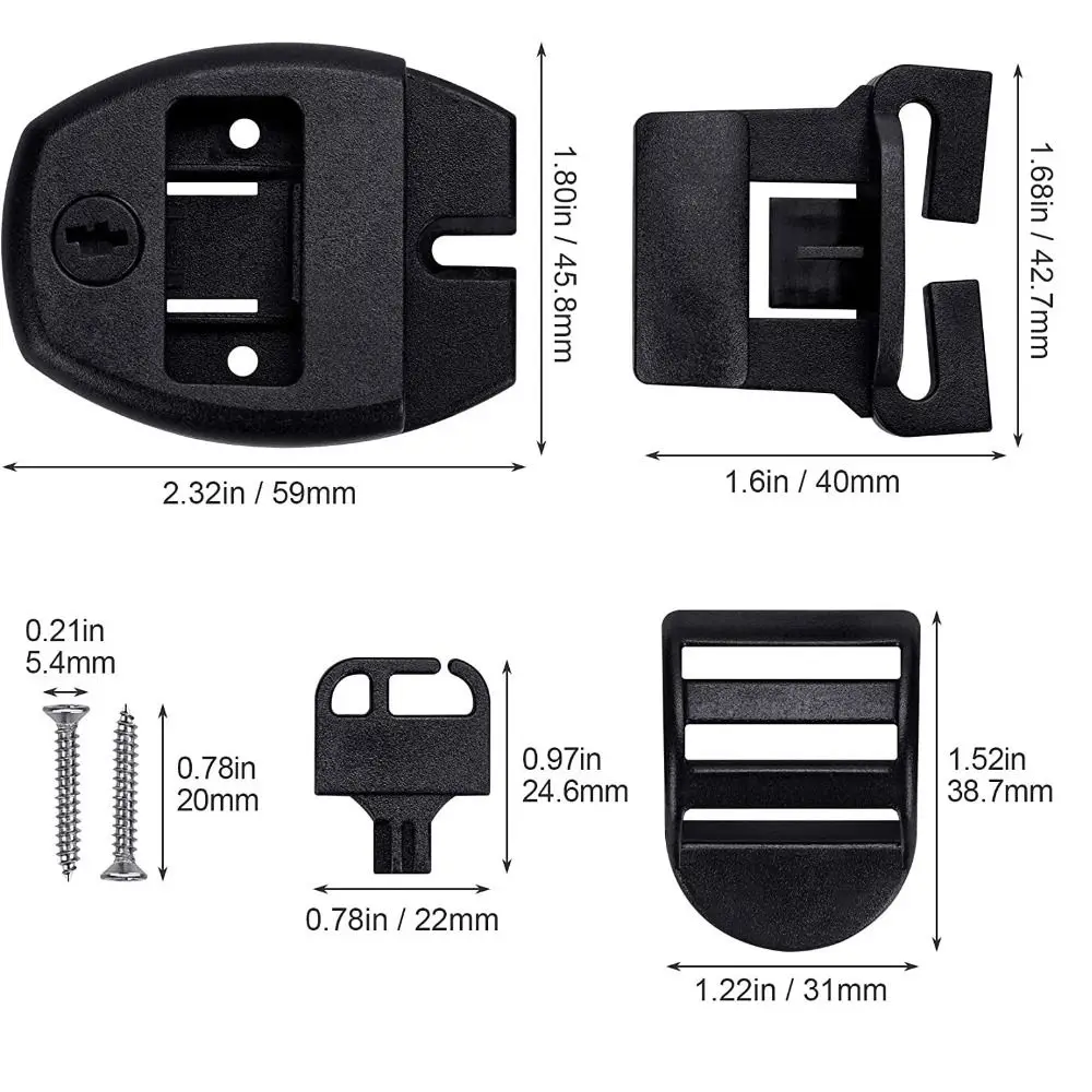 Clips de cubierta para spa en detalle