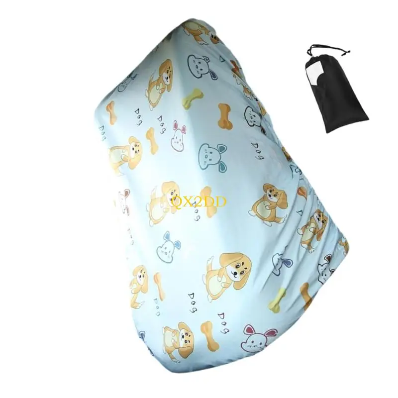 Funda parasol colocada para proteger del sol