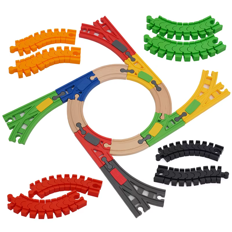 Pistas de tren transformables plástico – Compatibles con todas marcas - imagen 4