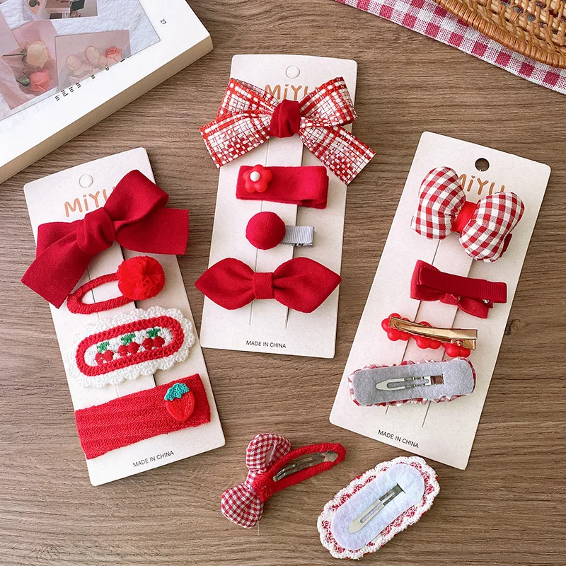 Pinzas y horquillas Navideñas con lazo para niña - imagen 2