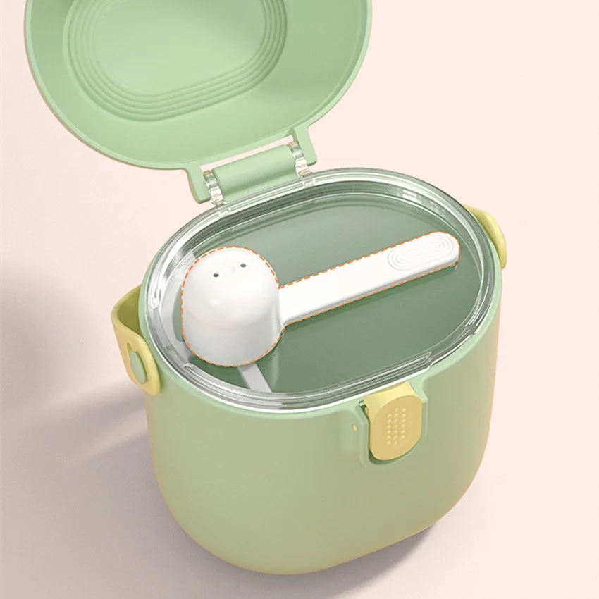 Dispensador portátil de fórmula con caja almacenamiento para bebés - imagen 3