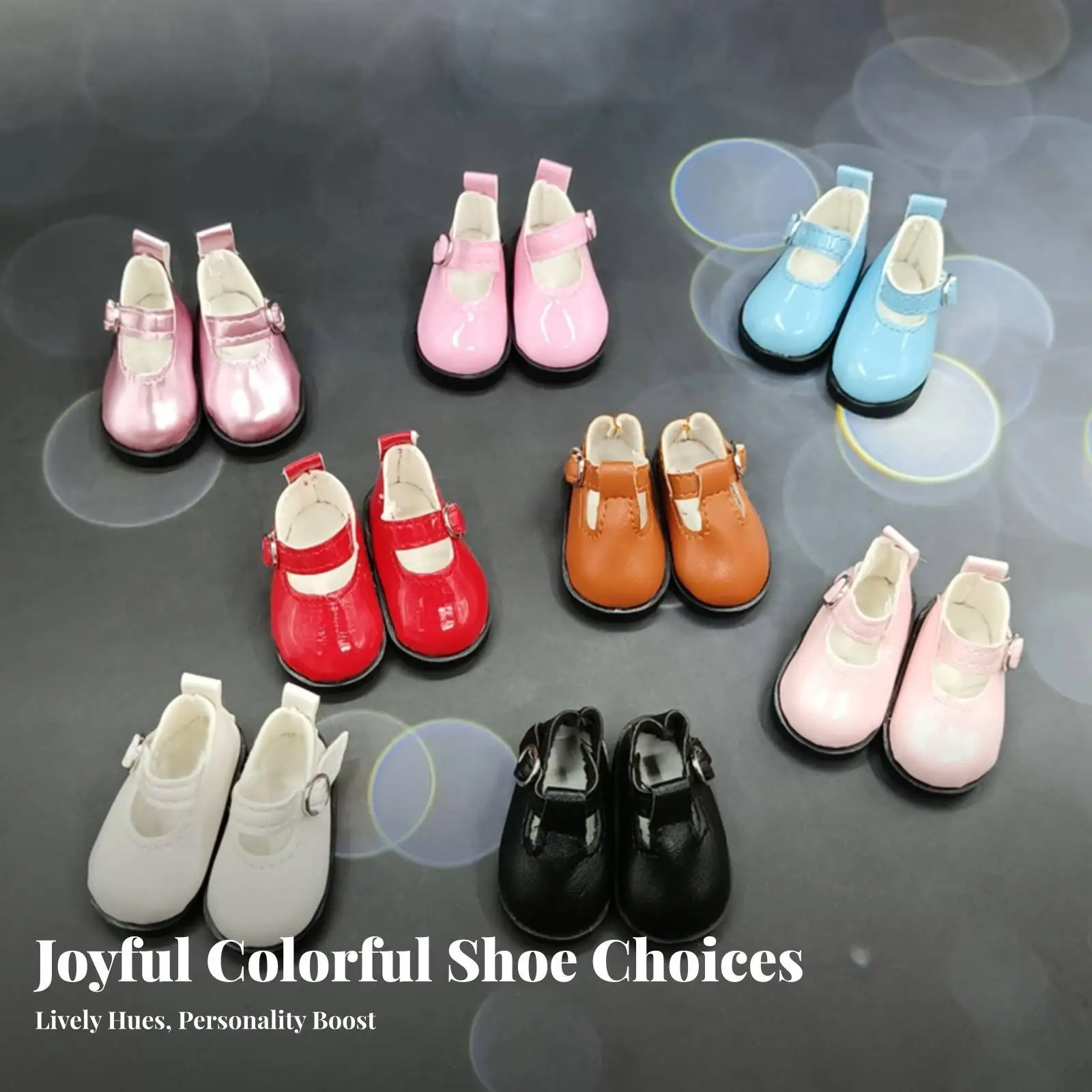Zapatos Mary Jane de muñeca pequeños en PU, clásicos hechos a mano - imagen 2