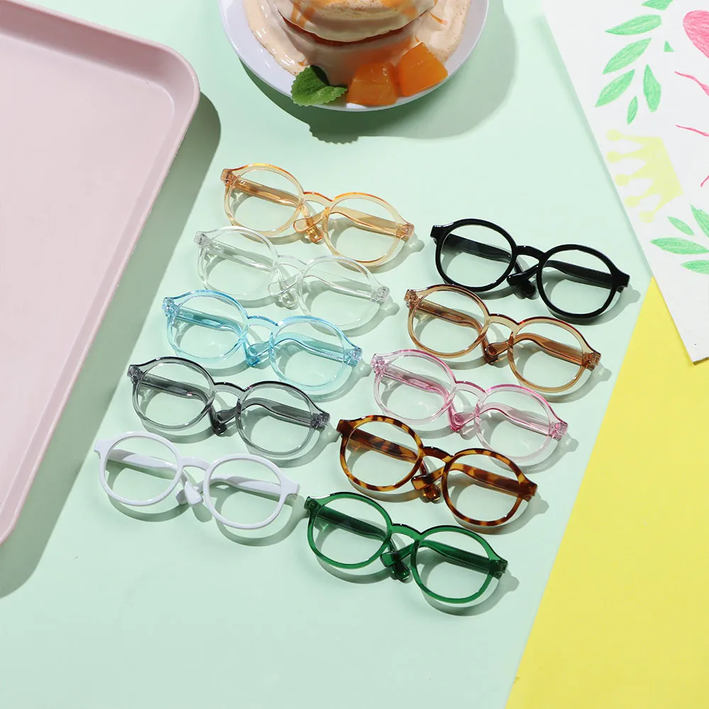 Gafas de peluche redondas estilo caramelo para muñecas - imagen 4