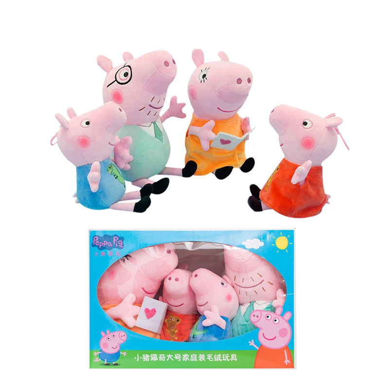 Peluche Peppa Pig George dinosaurio y oso suave para niños