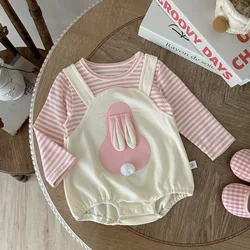 Milangel Mono conejito de una pieza para niñas - Manga larga
