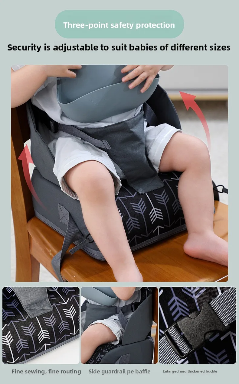 Asiento de comedor portátil para bebés y niños pequeños