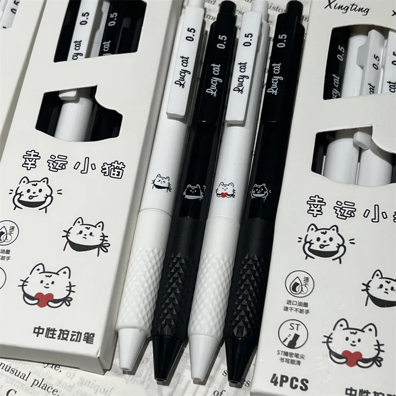 Bolígrafos con diseño gatito para estudiantes y oficinas
