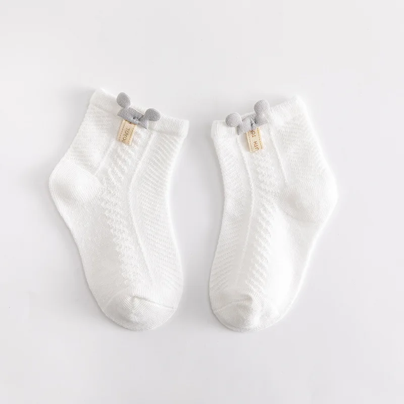 Calcetines verano algodón suave para bebé – Transpirables y ligeros para niña - imagen 4