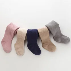 Medias de lana coral para bebé niña recién nacido – invierno cálido