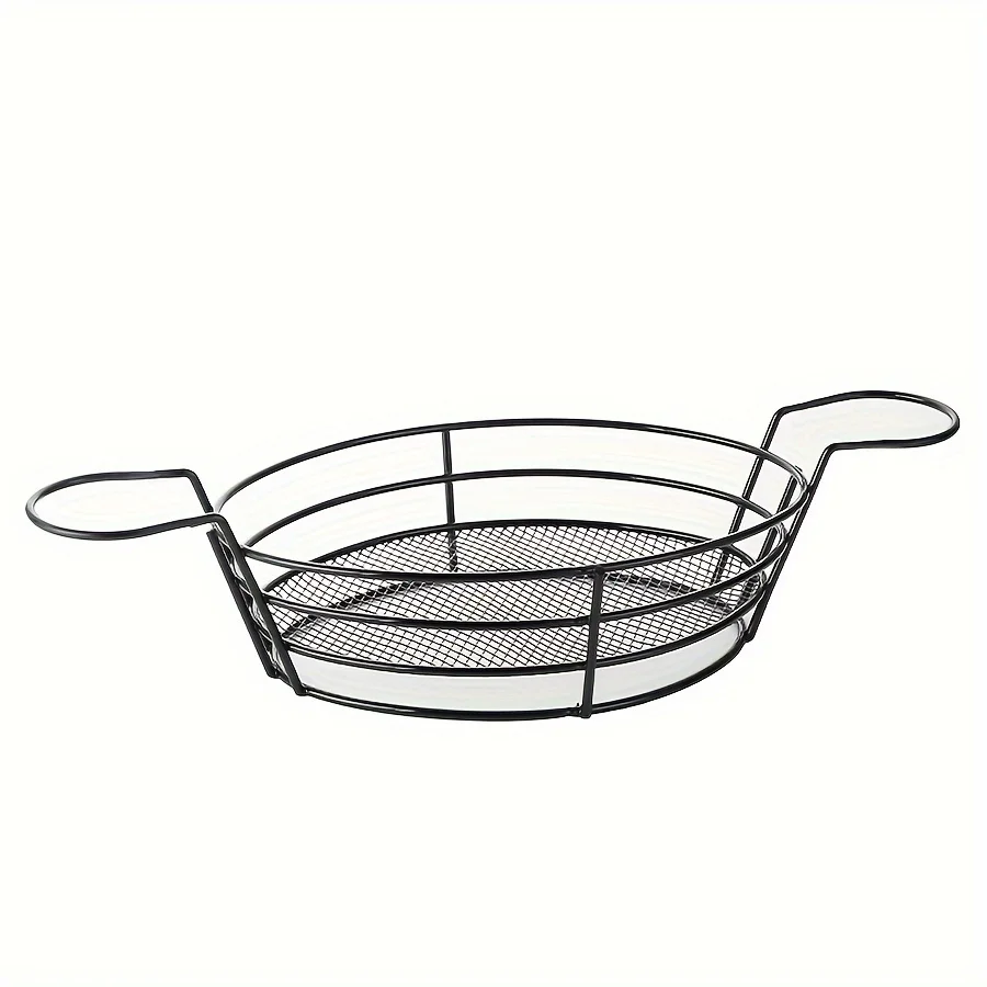 Cesta para aperitivos de acero inoxidable y patatas fritas caseras
