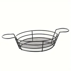 Cesta para aperitivos de acero inoxidable y patatas fritas caseras
