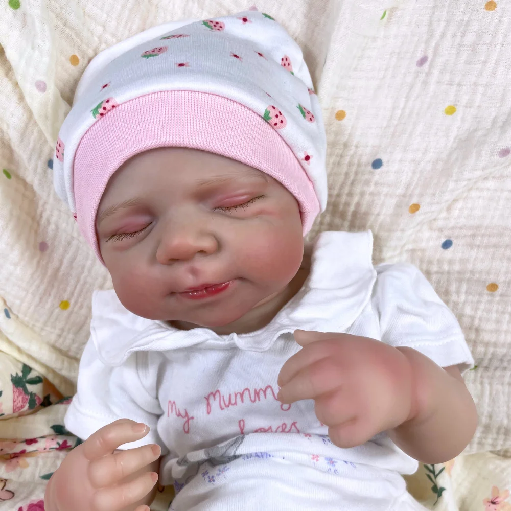 Muñeca reborn de vinilo realista recién nacida Pascale, cuerpo entero - imagen 3