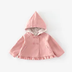 MILANCEL Rompevientos reversible estampado floral para niña otoño