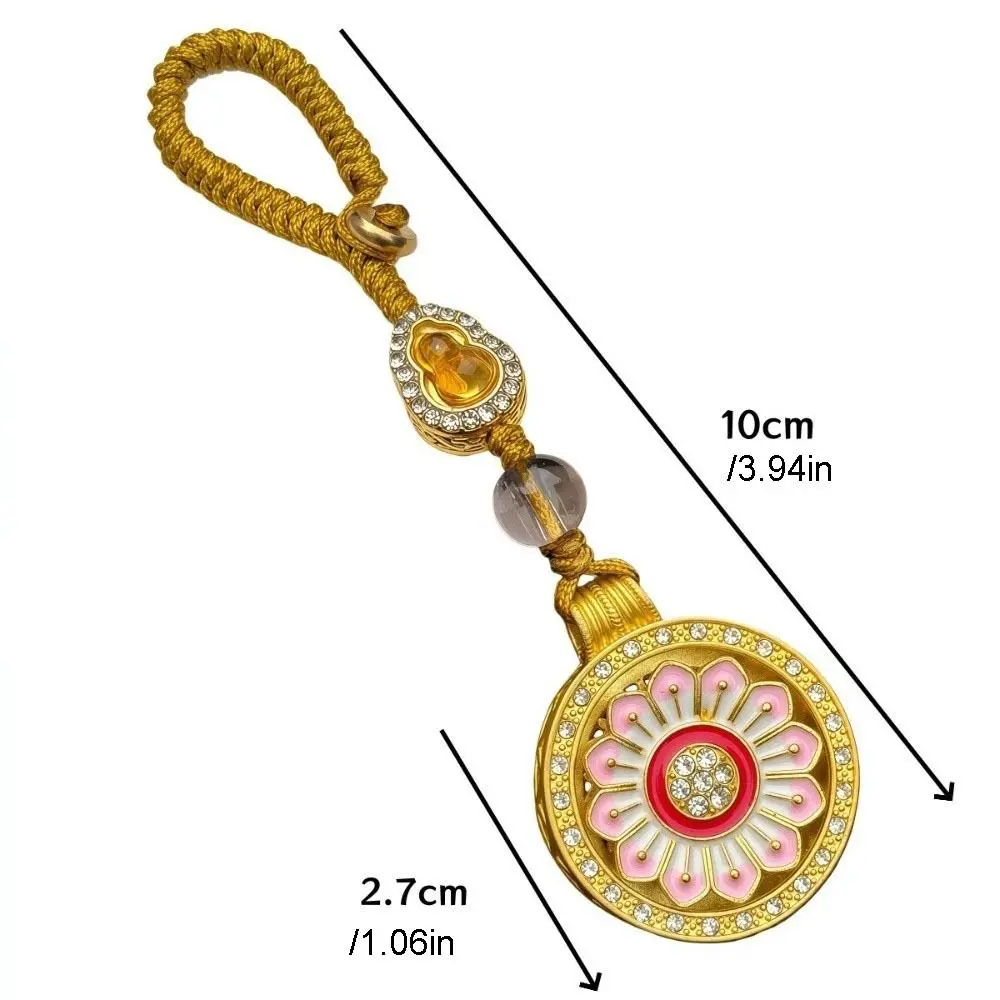 Llavero colgante giratorio de metal con girasol para mochila - imagen 3