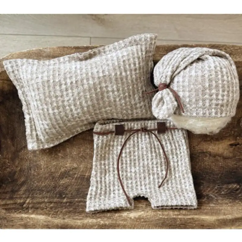 XXFE Traje fotográfico infantil con gorro y pantalón - imagen 2