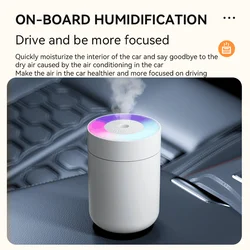 Humidificador de aire USB silencioso con luz LED de colores