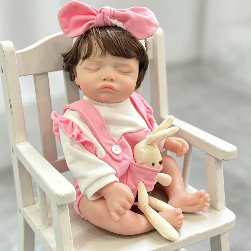 Muñeca reborn realista de piel 3D, cuerpo vinilo y tela - imagen 5