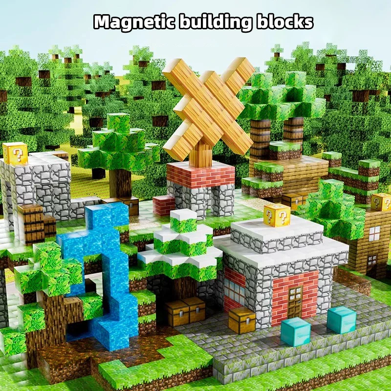 Bloques de construcción magnéticos DIY con caja para almacenamiento - imagen 4