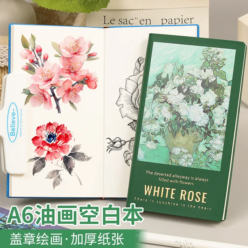 Cuaderno de dibujo en blanco con portada vintage para viajes - imagen 2
