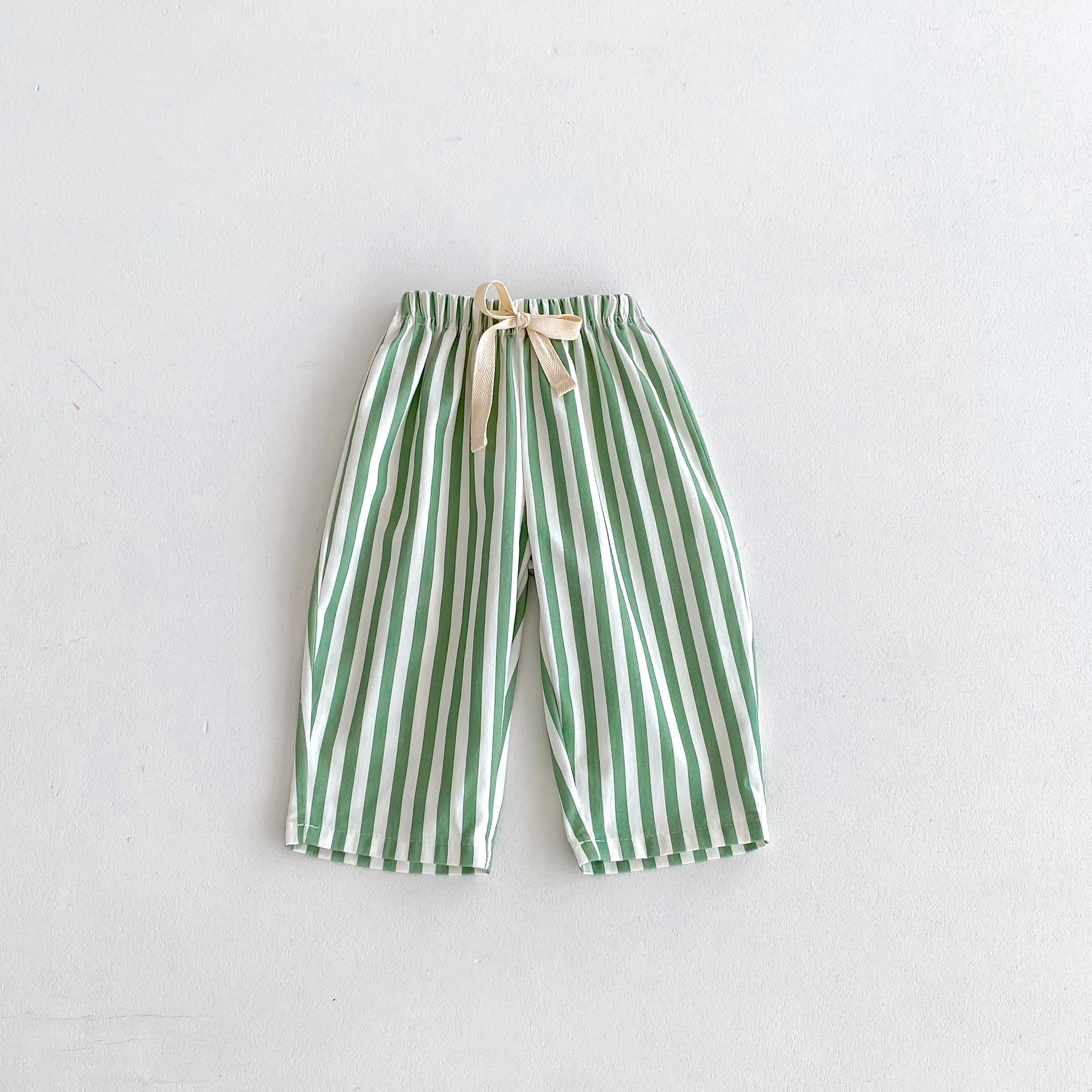Pantalones bombachos a rayas de verano para niños y niñas - imagen 4