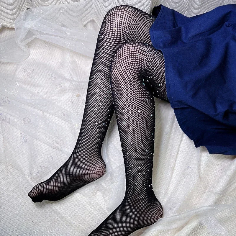 Pantimedias de red con diamantes – Encaje fino verano - imagen 3