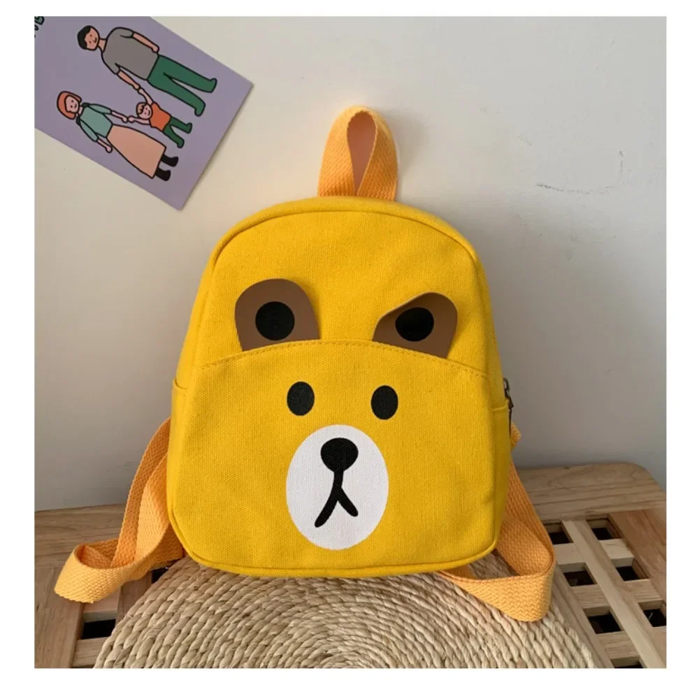 Mochila escolar infantil de felpa con osito 3D para niños y niñas - imagen 2