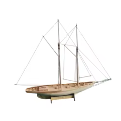 Maqueta de barco velero de madera para manualidades 3D