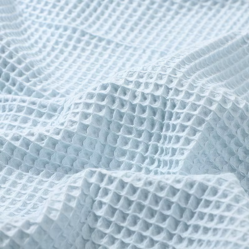 Manta bebé algodón tejido waffle envolvente recién nacido multiusos - imagen 2