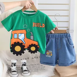 Conjunto informal de bebé camisetas dibujos y pantalón vaquero