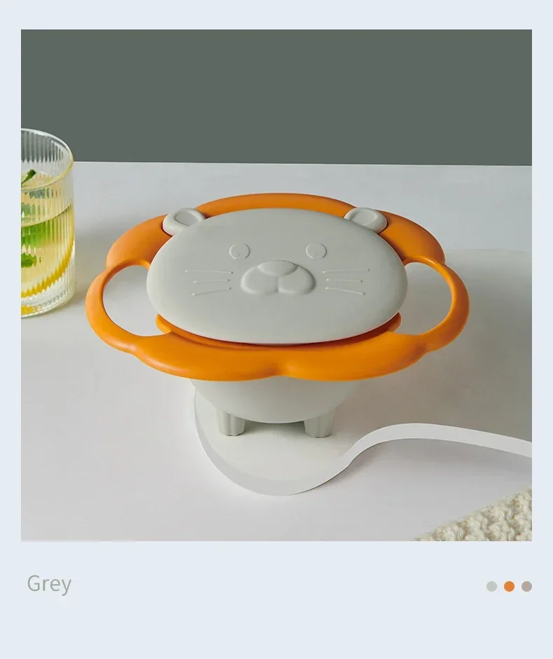 León Cuenco giratorio 360° infantil – Estable y anticaídas para bebés - imagen 3