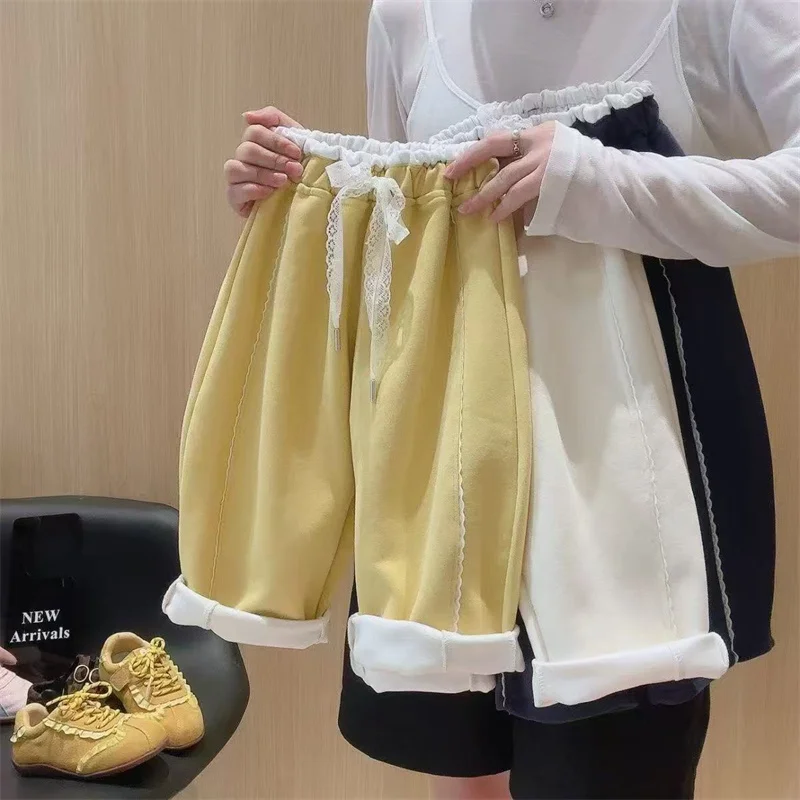 Pantalones de encaje para niña estilo chándal de primavera - imagen 4