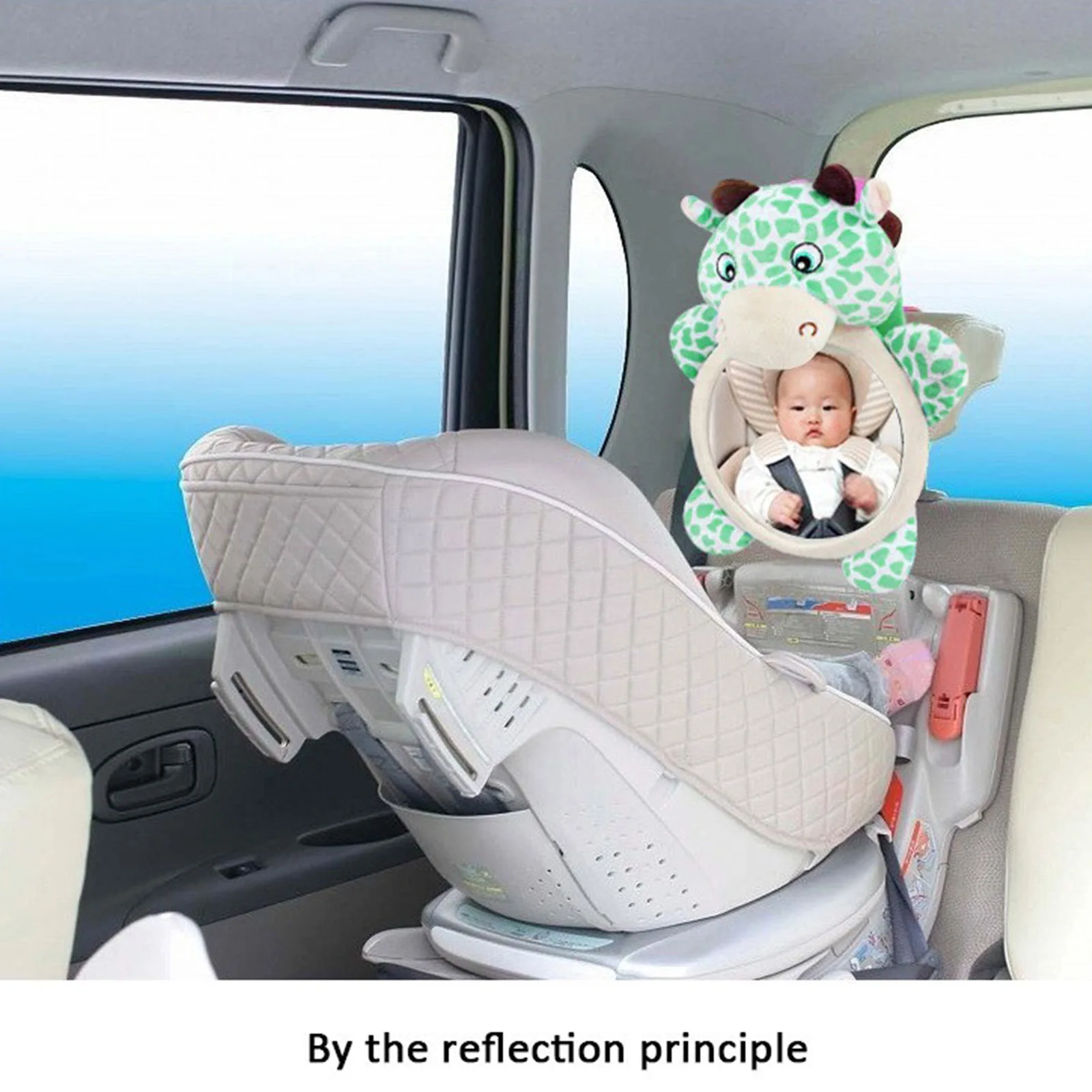 Espejo retrovisor de seguridad para bebé en el coche