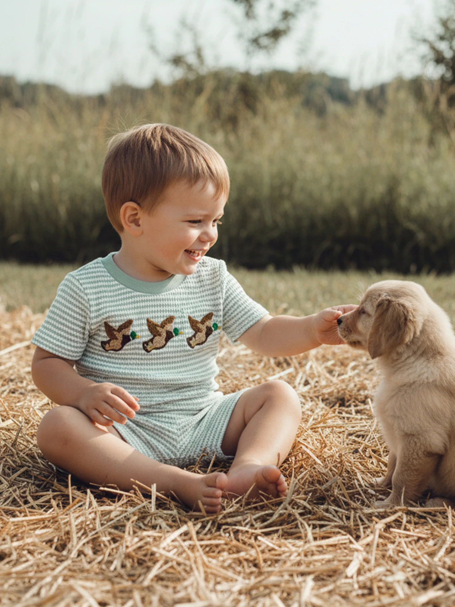 Conjunto de 2 piezas para niños pequeños, camiseta y shorts