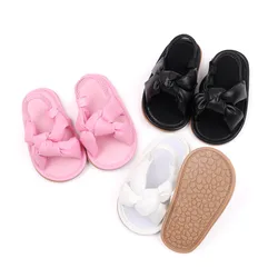 Sandalias de verano antideslizantes para primeros pasos con lazo
